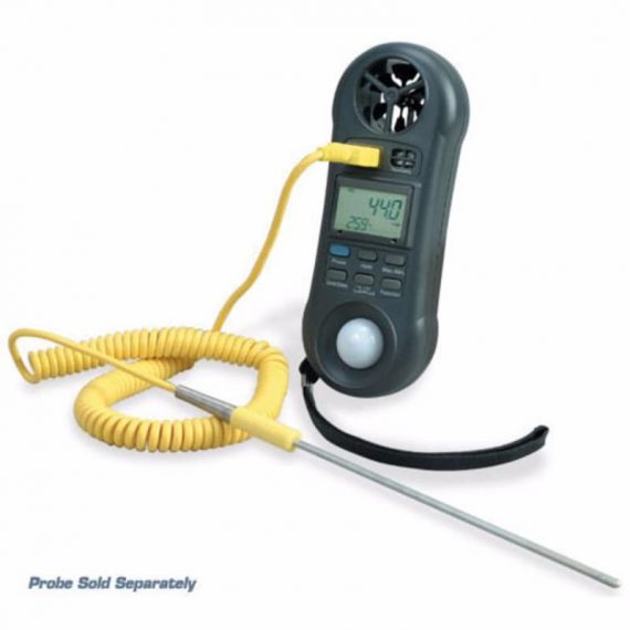 4-IN-1 Handheld Anemometer, Hygrometer, Light Meter, Thermometer