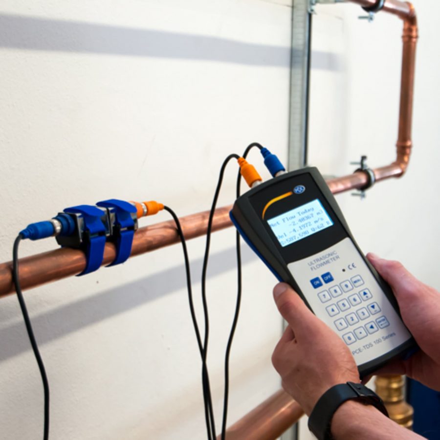 HVAC Meter for Ultrasonic Flow Measurement in Pipes