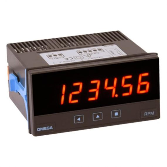 Panel Meter for Frequency, Rate, Total or Period Counter, 6-Digit, ⅛ DIN