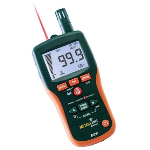 Pinless Moisture/Relative Humidity Meter With Infrared Thermometer