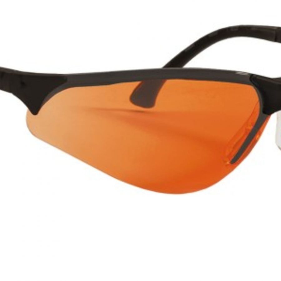 Orange/Black for sale online Infield 9380420 UV400 Blue Blocker Lens Safety Glasses 