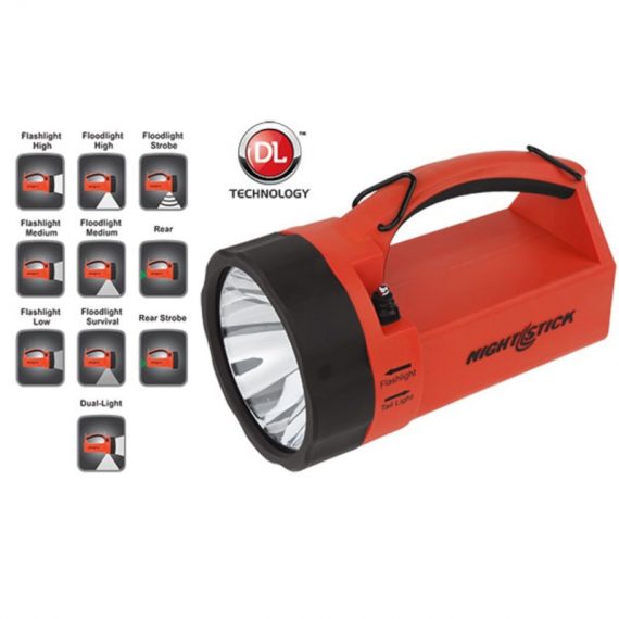 VIRIBUS™ Intrinsically Safe Dual-Light™ Lantern - Rechargeable - Red