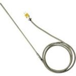 Armor Cable or Stainless Steel Overbraid Lead Heavy Duty Transition Joint Thermocouple Probes with Mini Male Connector by omega