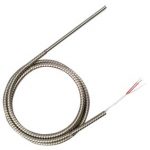 General Purpose RTD Probes with Fibreglass Insulated Cables and Stainless Steel BX Armor Hose by omega