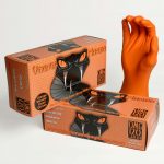 Orange Mamba Nitrile Gloves