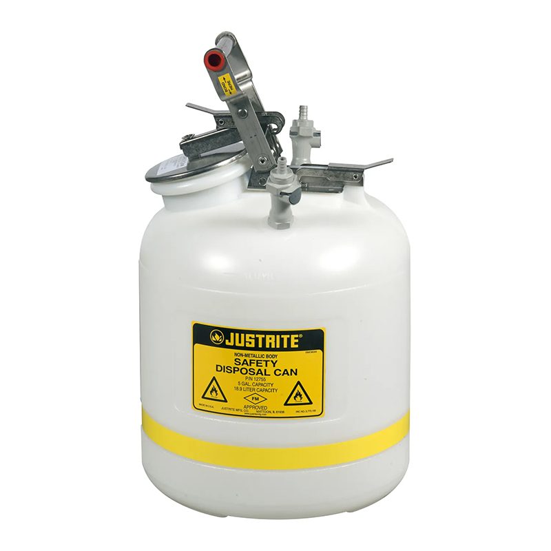 HPLC Safety Disposal Cans 1270 Justrite White 4