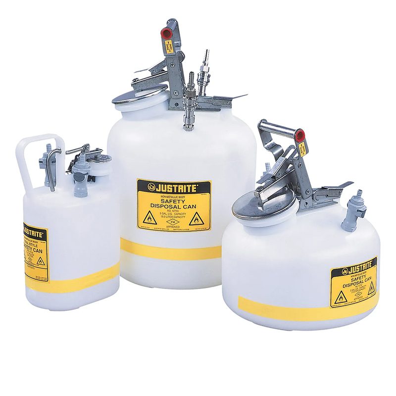 HPLC Safety Disposal Cans 1270 Justrite White 5