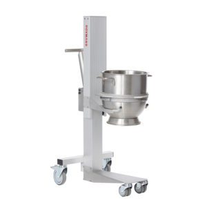Mobile electric lifters for bowl handling