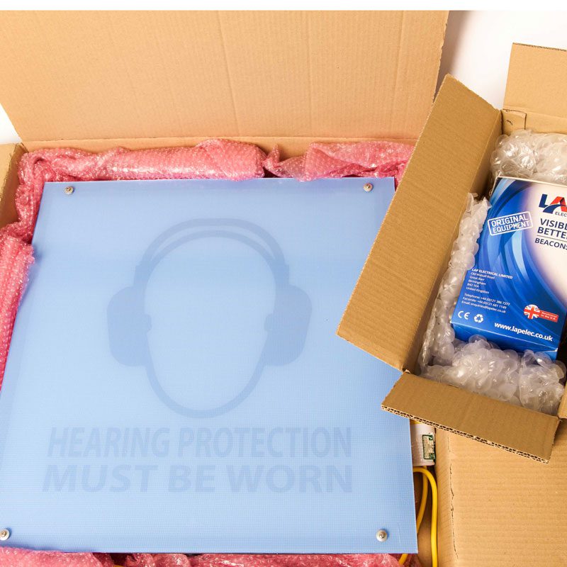SafeEar MAX XL noise activated hearing safety sign