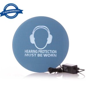 SafeEarWP Water & Dust Resistant Noise-Activated Warning Sign